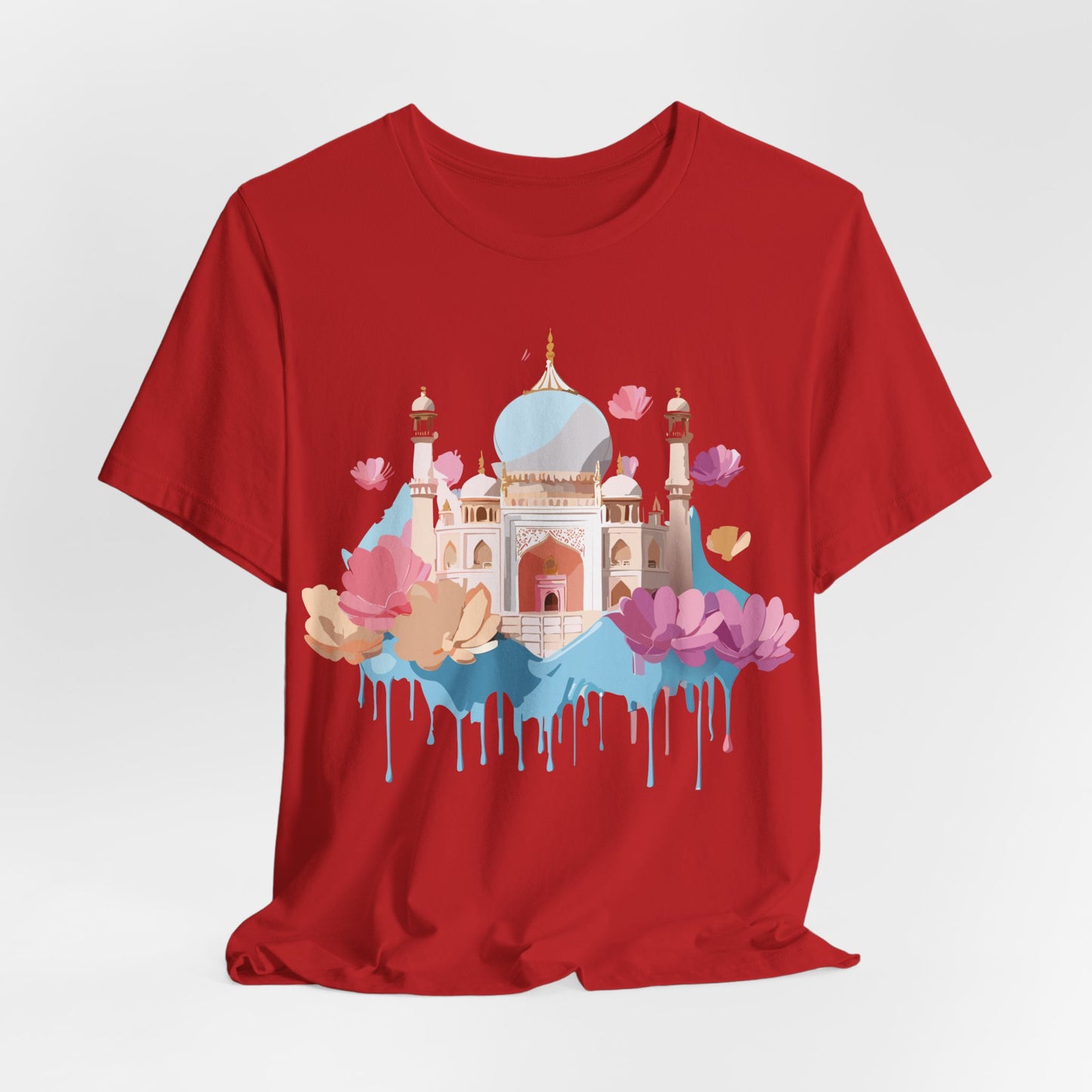 Natural Cotton Tee Shirt - Taj Mahal, India