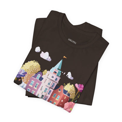 Natural Cotton Tee Shirt - Beautiful Places Collection - Amsterdam Printify