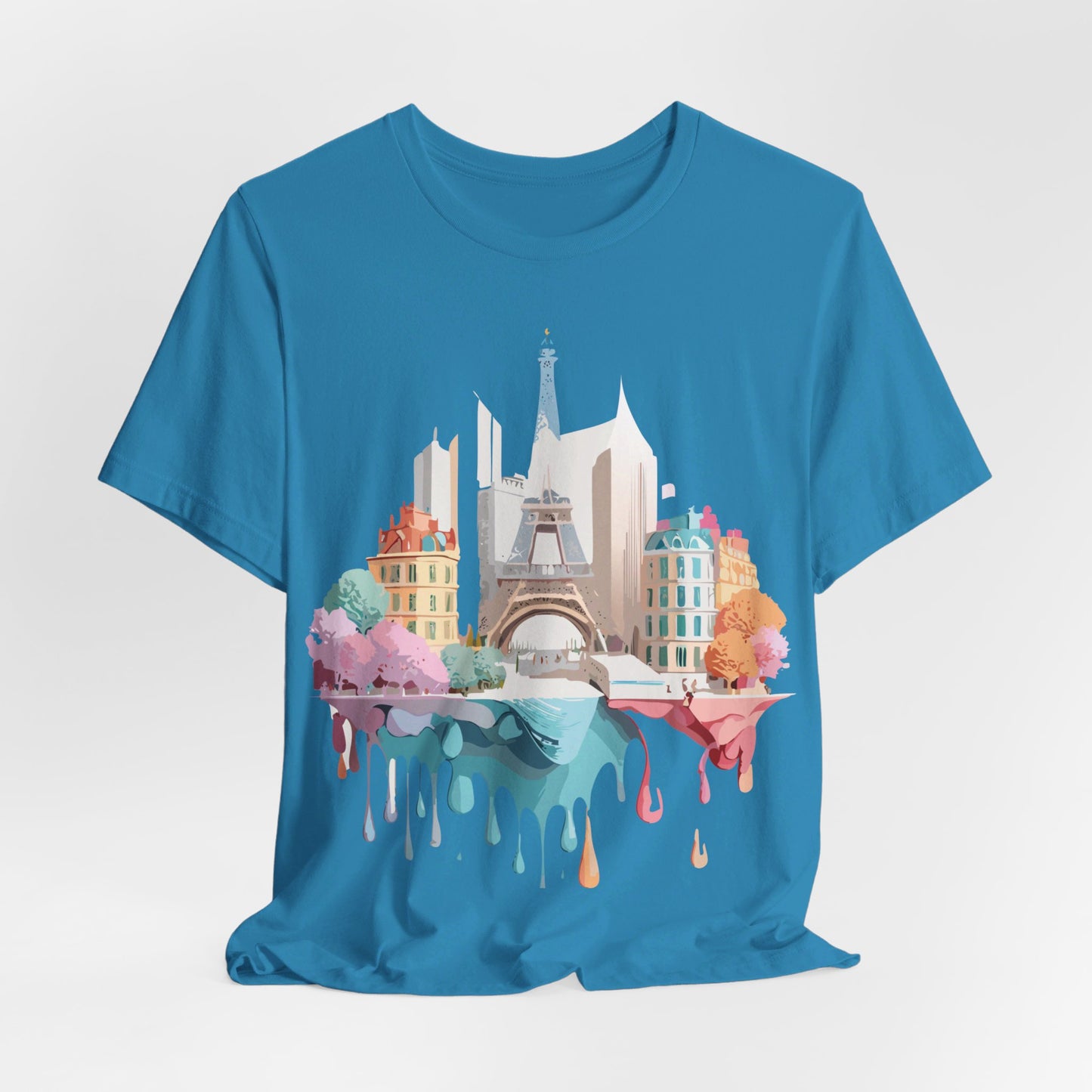 Natural Cotton Tee Shirt - Beautiful Places Collection - Paris