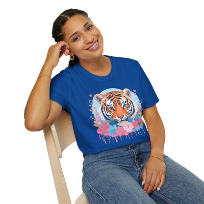 Tiger Shirt Unisex Softstyle T Shirt Gildan 64000 Animal Tee