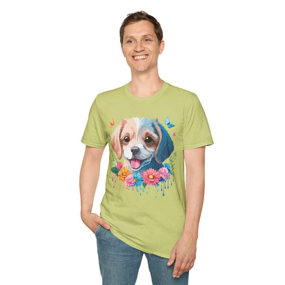 Dog Shirt Unisex Softstyle Tee Gildan 64000 100 Percent Ring Spun Cotton