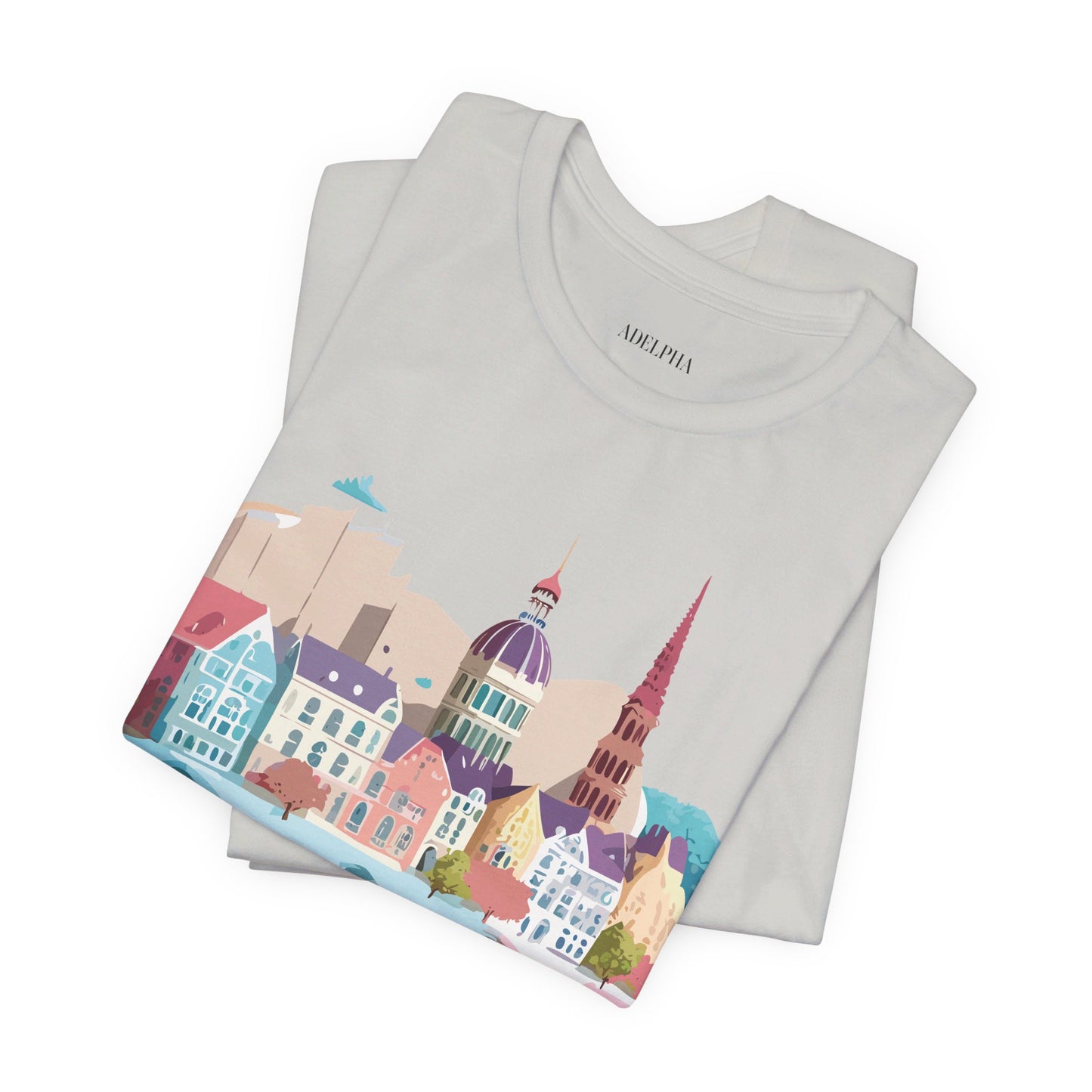 Natural Cotton Tee Shirt - Beautiful Places Collection - Warnemünde and Rostock - Germany