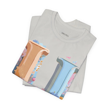 Natural Cotton Tee Shirt - Letters Collection - U Printify
