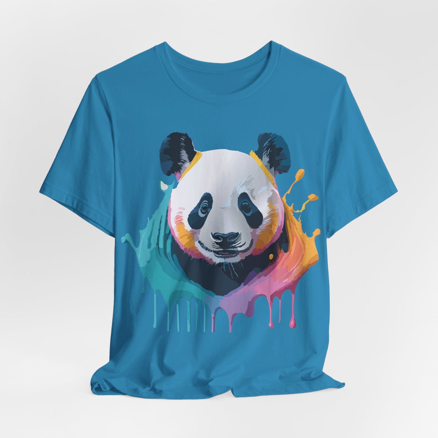 Natural Cotton Tee Shirt with Panda