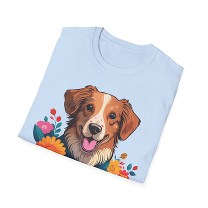 Dog Shirt Unisex Animal Tee Short Sleeve Gildan Softstyle 64000 Cotton Tee