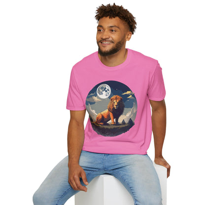 Lion Shirt Unisex Animal Tee Softstyle 64000 100 Percent Ring-Spun Cotton