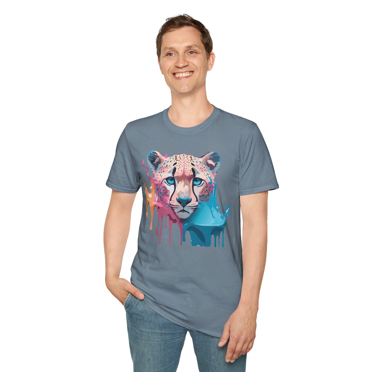 Cheetah Shirt, Shirt with Cheetah, Cheetah Tee, Shirt with Animals