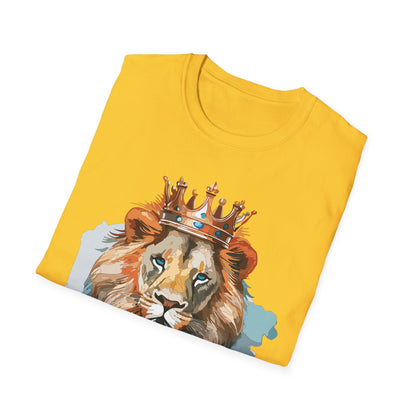 Lion Shirt Unisex Animal Tee Gildan Softstyle 64000 100 Percent Ring Spun Cotton