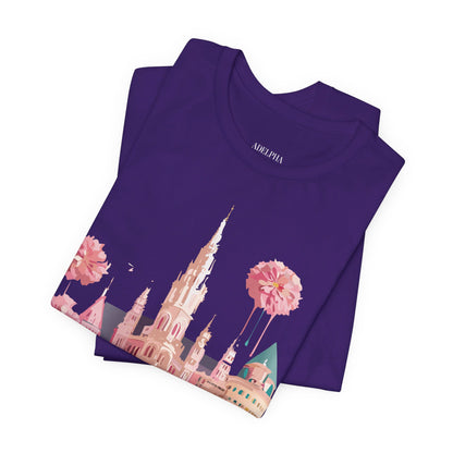 Natural Cotton Tee Shirt - Beautiful Places Collection - Vienna Printify