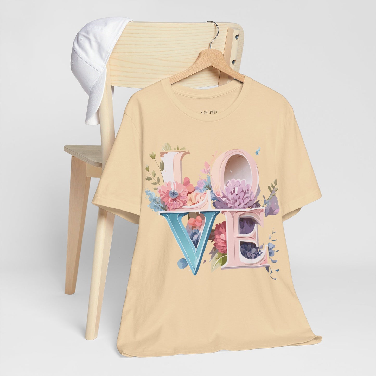 T-Shirt aus natürlicher Baumwolle – Love Story-Kollektion