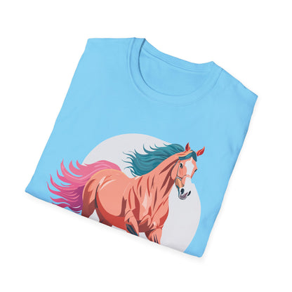 Unisex Horse Shirt Tee Gildan Softstyle 64000 Premium Ringspun Cotton