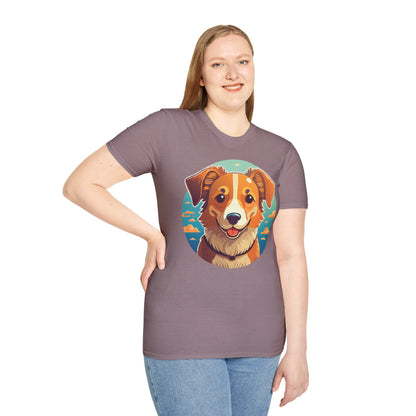 Dog Shirt Unisex Animal Tee One Hundred Percent Cotton Softstyle Gildan 64000