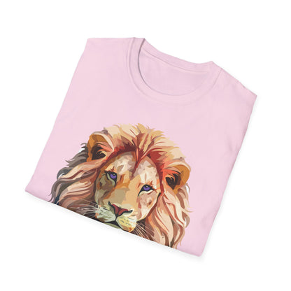 Lion Shirt Unisex Animal Tee Ring Spun Cotton Softstyle Tee Gildan