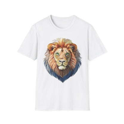 Lion Shirt Unisex Animal Tee Gildan Softstyle 64000 Cotton Comfort