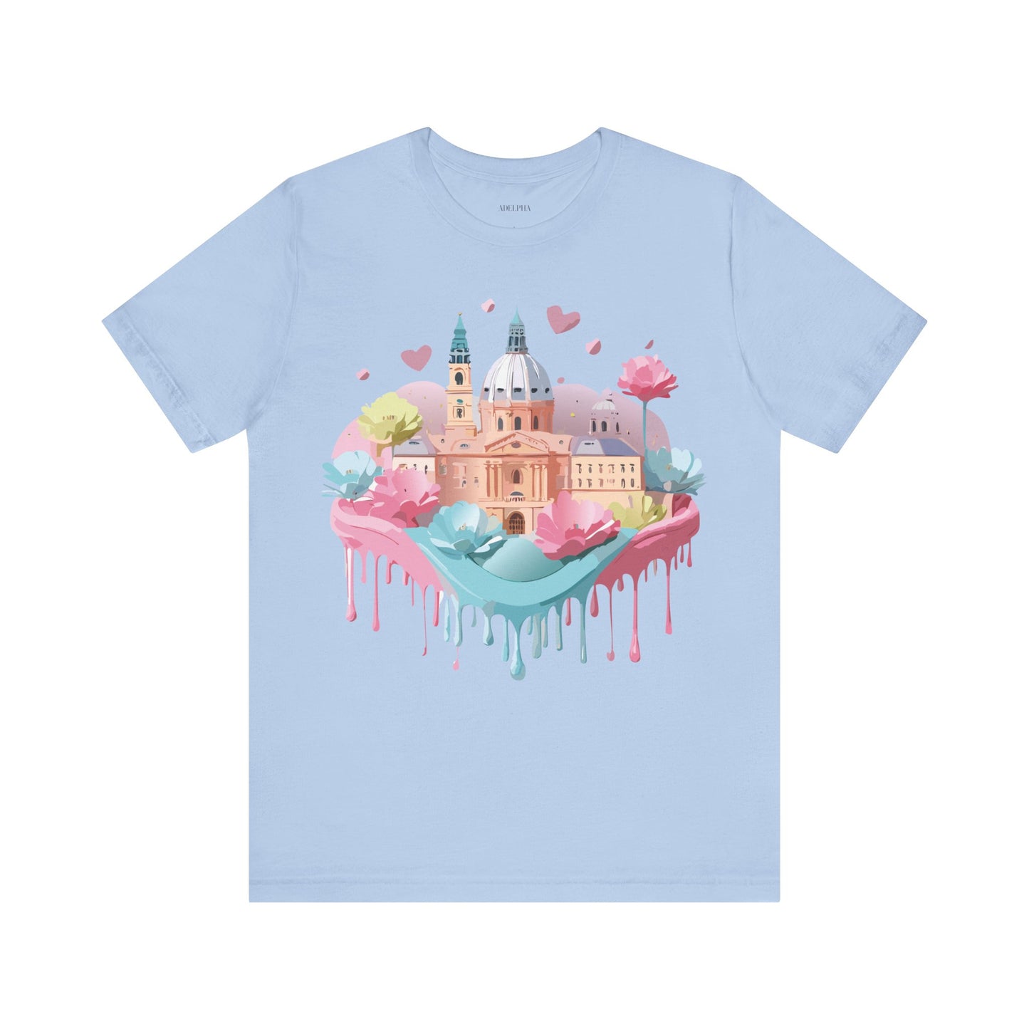 Natural Cotton Tee Shirt - Beautiful Places Collection - Prague