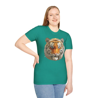 Unisex Tiger Shirt Animal Print Tee Gildan Softstyle Cotton Quality