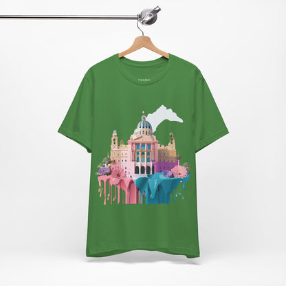 Natural Cotton Tee Shirt - Beautiful Places Collection - Madrid Printify
