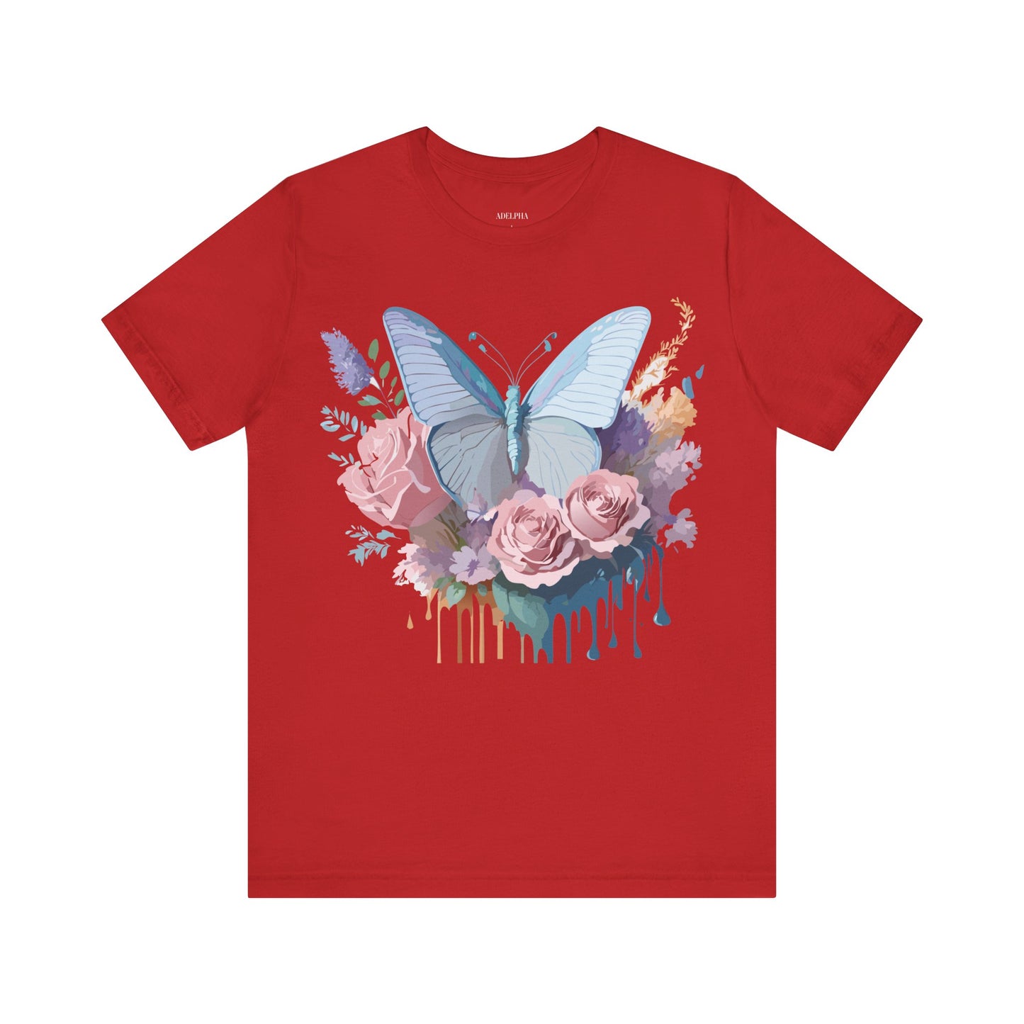 T-shirt en coton naturel avec papillon