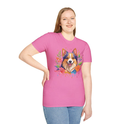 Dog Shirt Unisex Animal Tee Softstyle Gildan 64000 Cotton Tee
