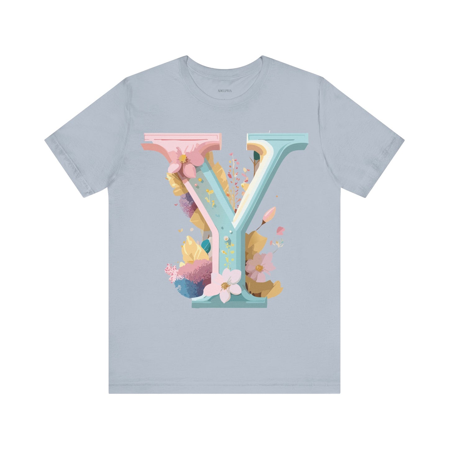 Natural Cotton Tee Shirt - Letters Collection - Y