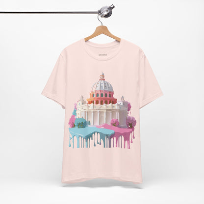 Natural Cotton Tee Shirt - Beautiful Places Collection - Rome Printify