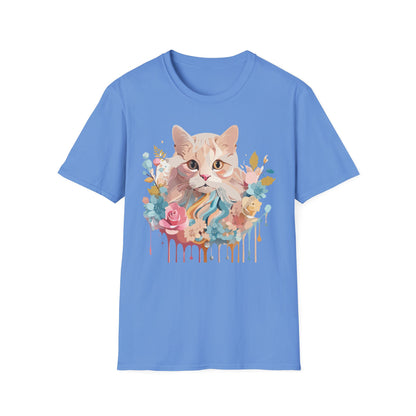 Unisex Cat Shirt Kitten Tee Cat Lover Tee Softstyle 64000 Gildan