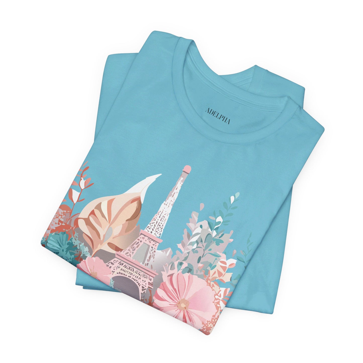 Natural Cotton Tee Shirt - Beautiful Places Collection - Paris