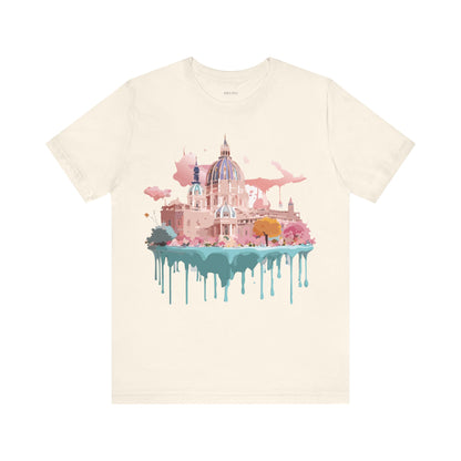 Natural Cotton Tee Shirt - Beautiful Places Collection - Vienna Printify