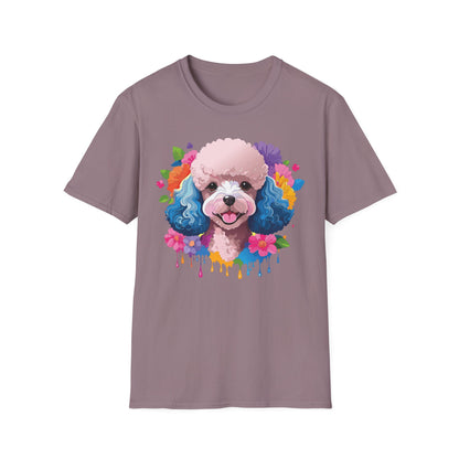 Unisex Dog Shirt Softstyle Tee 100 Percent Cotton Animal Print