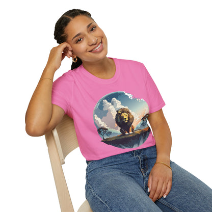 Lion Shirt Unisex Animal Tee Gildan Softstyle 64000 One Hundred Percent Cotton