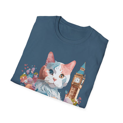 Cat Shirt Unisex Tee Softstyle 64000 Gildan Ring Spun Cotton