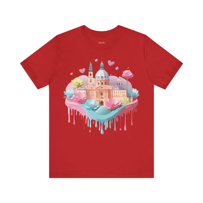 Natural Cotton Tee Shirt - Beautiful Places Collection - Prague Printify