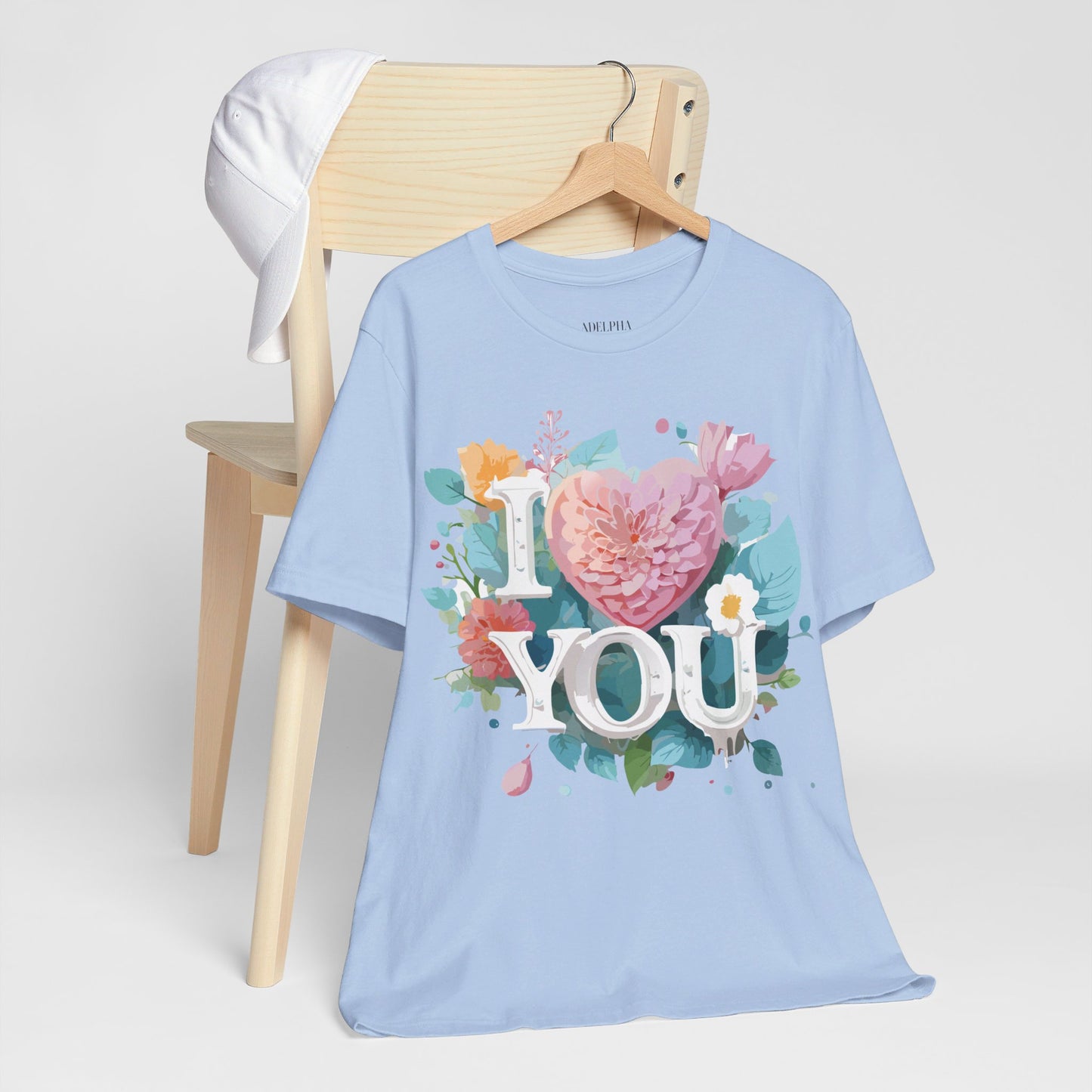 T-Shirt aus natürlicher Baumwolle – Love Story-Kollektion