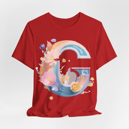 Natural Cotton Tee Shirt - Letters Collection - G Printify