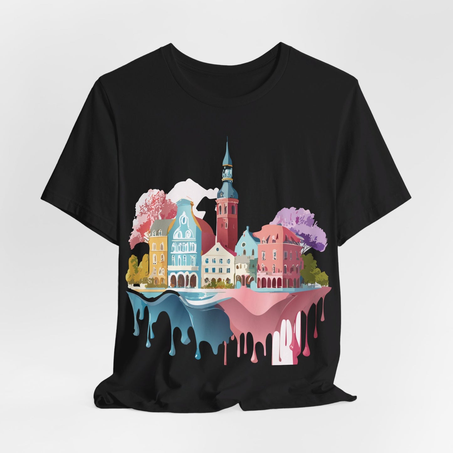 T-shirt en coton naturel - Collection Beautiful Places - Warnemünde et Rostock - Allemagne