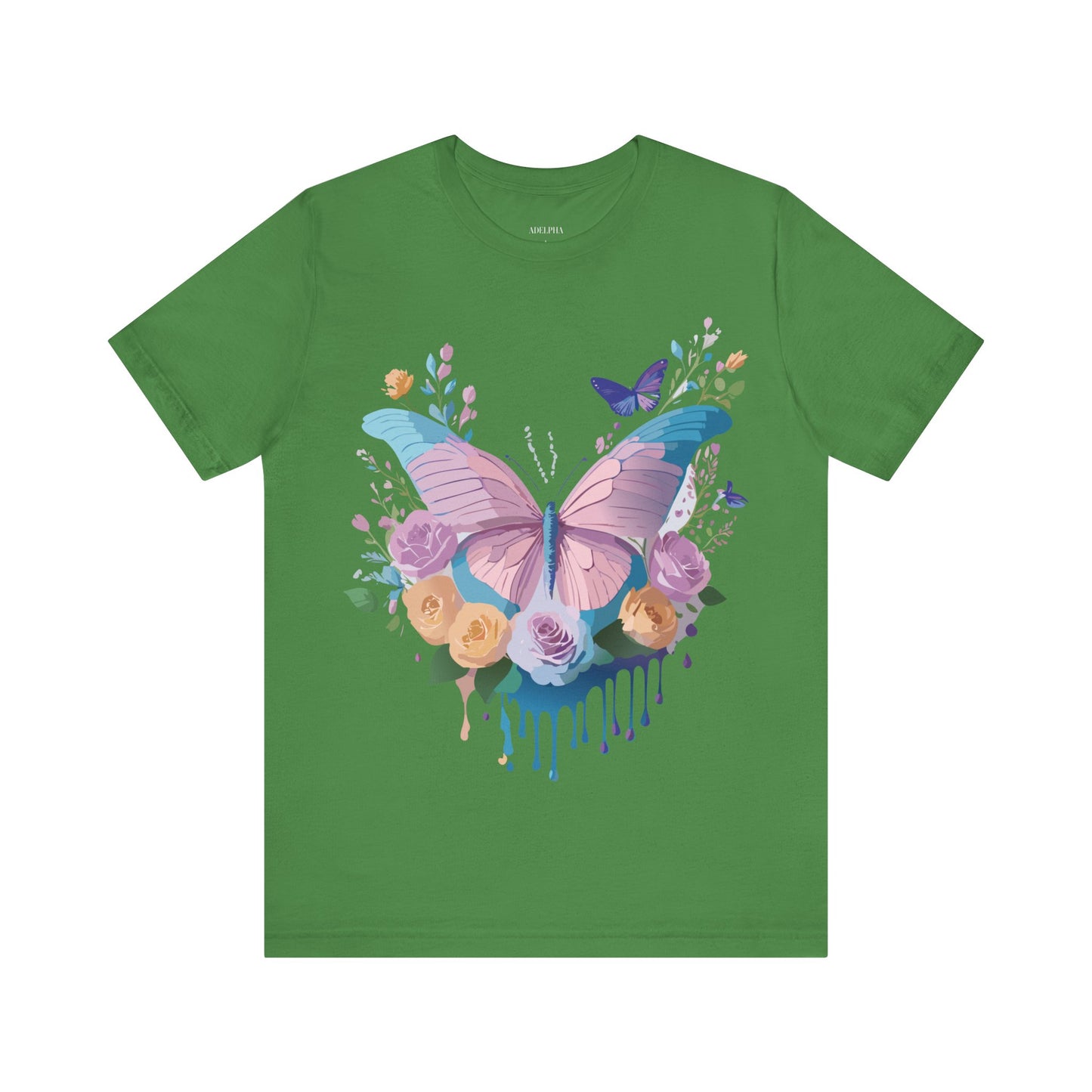 T-Shirt aus natürlicher Baumwolle mit Schmetterling