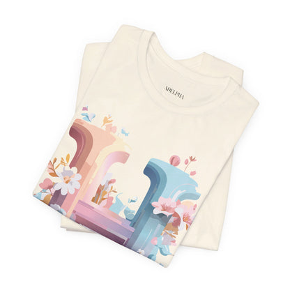 Natural Cotton Tee Shirt - Letters Collection - H Printify