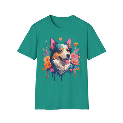 Animal Print Dog Shirt Unisex Softstyle Cotton Tee For Pet Lovers