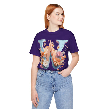 Natural Cotton Tee Shirt - Letters Collection - W Printify