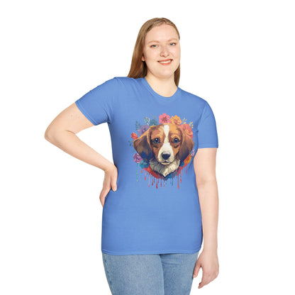 Unisex Dog Shirt Animal Print Tee Gildan Softstyle 64000 Cotton