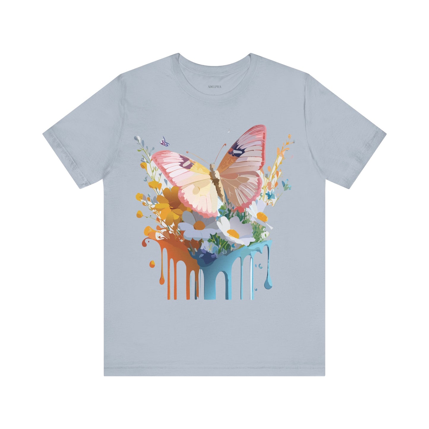 T-shirt en coton naturel avec papillon