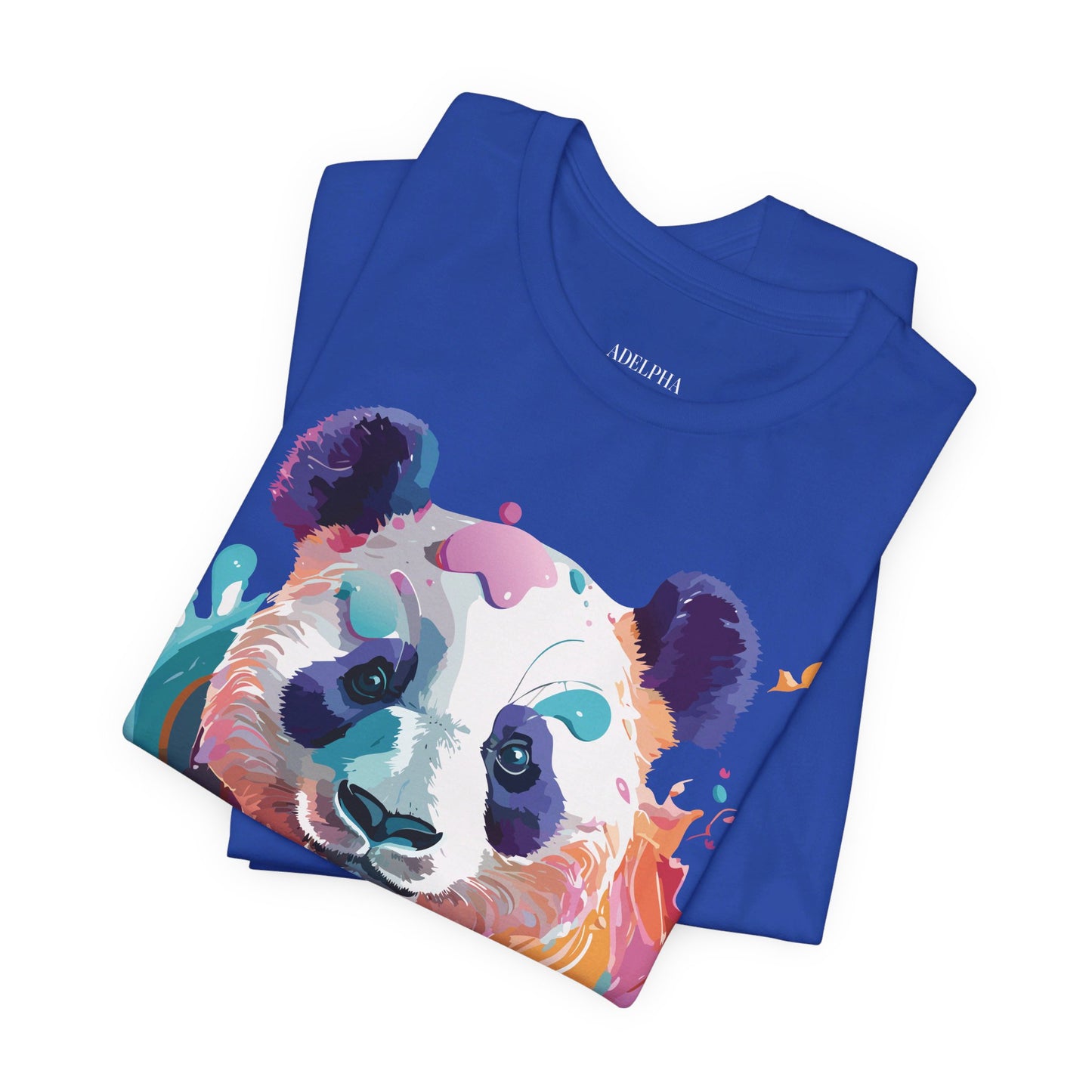 Natural Cotton Tee Shirt with Panda