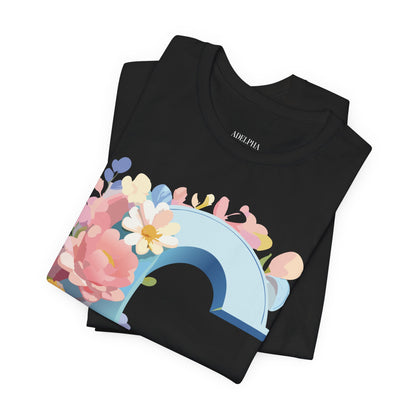 Natural Cotton Tee Shirt - Letters Collection - C Printify