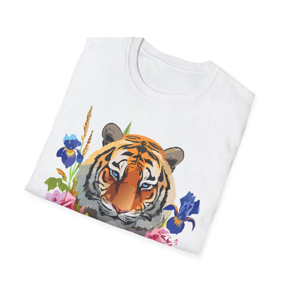 Unisex Tiger Shirt Softstyle Graphic Tee 100 Percent Cotton Apparel