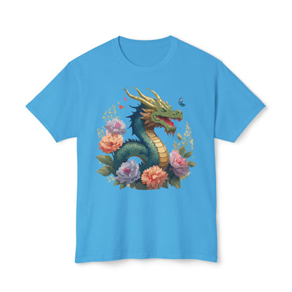 Dragon Art Print T Shirt Unisex HD Cotton Made In USA Full Color
