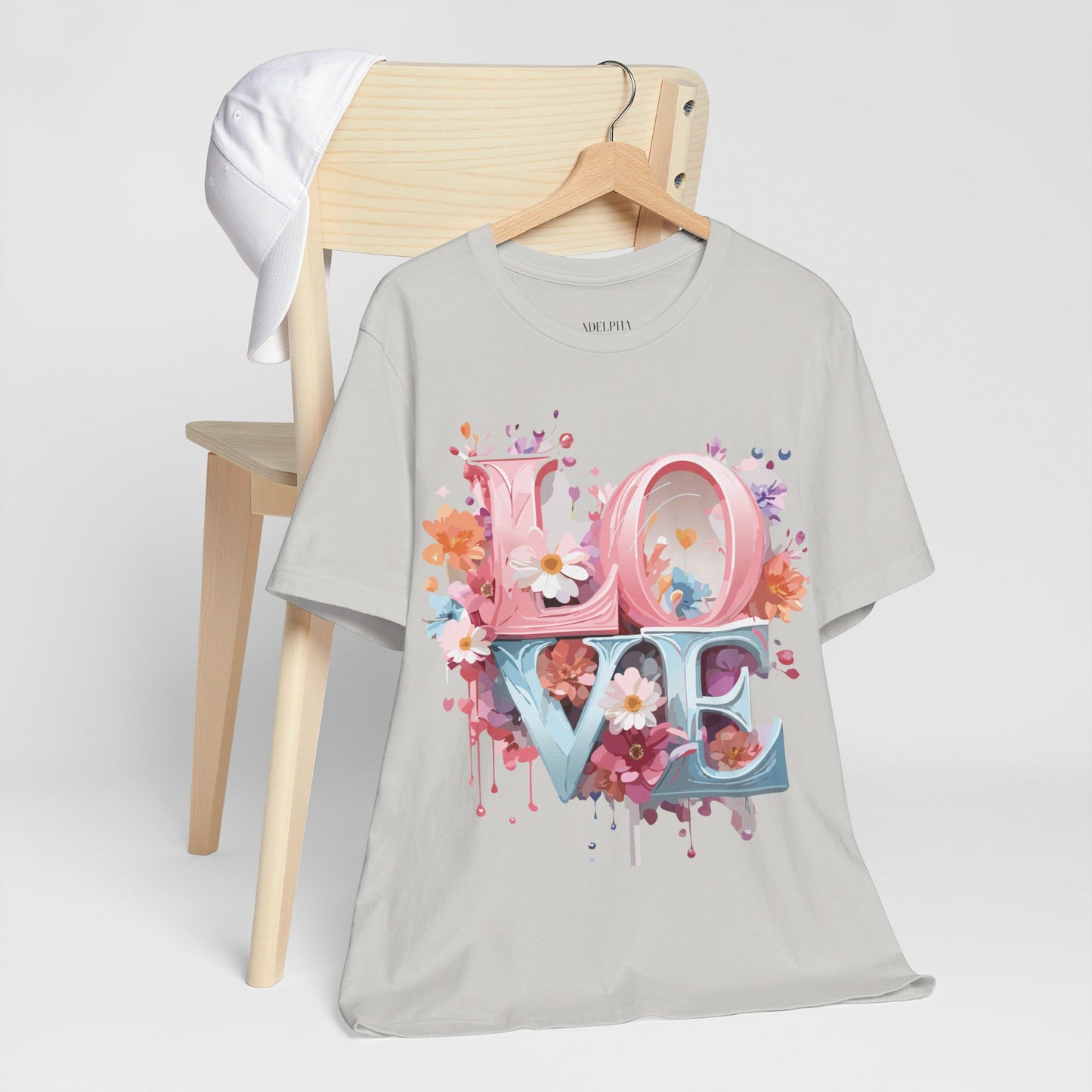 T-Shirt aus natürlicher Baumwolle – Love Story-Kollektion