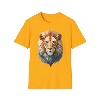 Lion Shirt Unisex Animal Tee Gildan Softstyle 64000 Cotton Tee