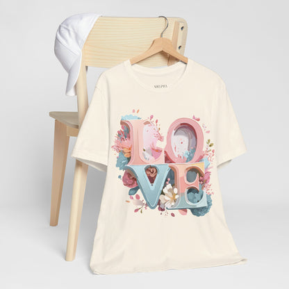 Natural Cotton Tee Shirt - Love story Collection Printify