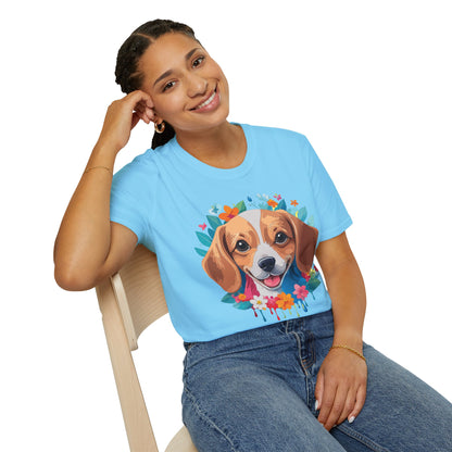 Unisex Dog Shirt Animal Tee Gildan Softstyle 64000 Cotton Tee