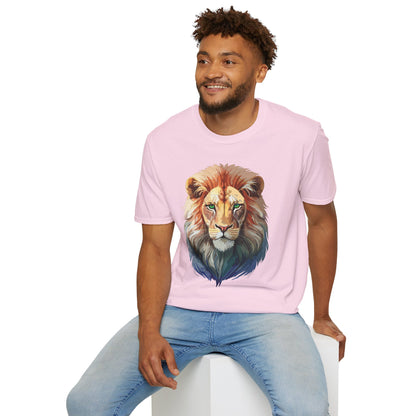 Lion Shirt Unisex Animal Tee Gildan Softstyle 64000 Cotton Tee